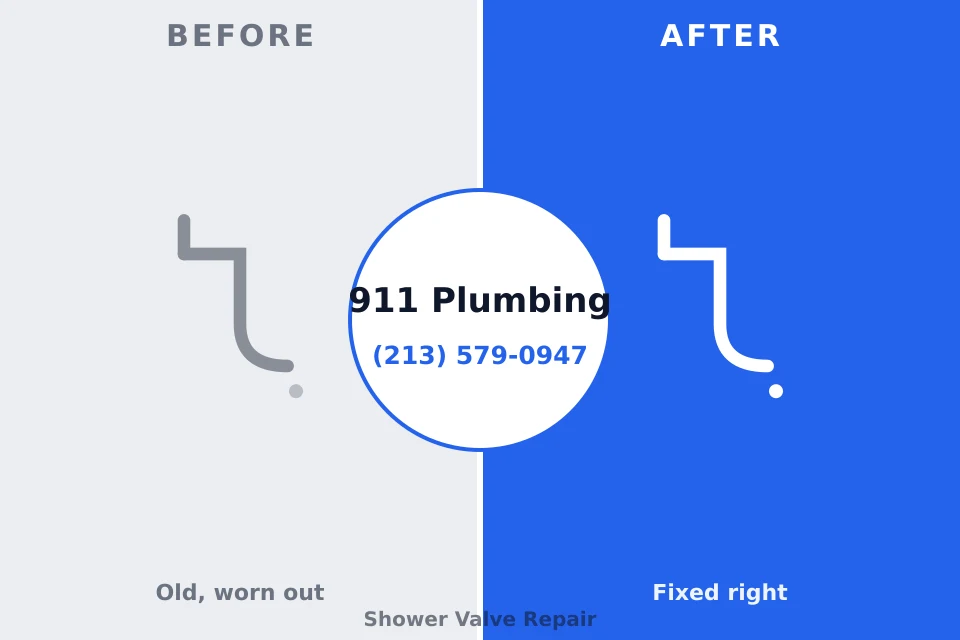 Before and after: plumbing repair Double Springs, AL